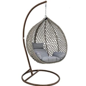 brown swing chairs