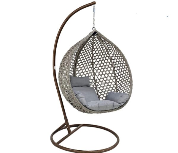 brown swing chairs