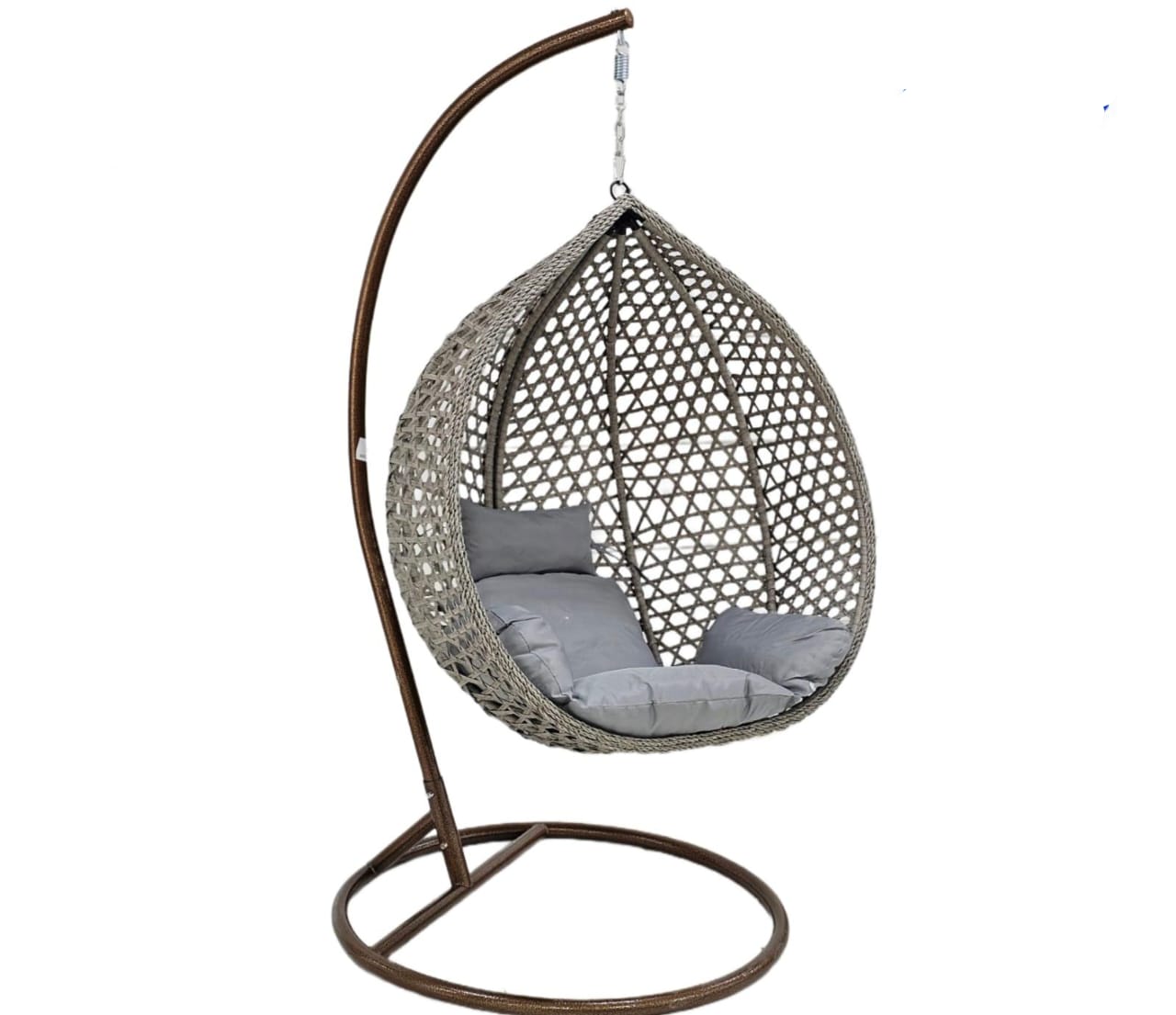 brown swing chairs